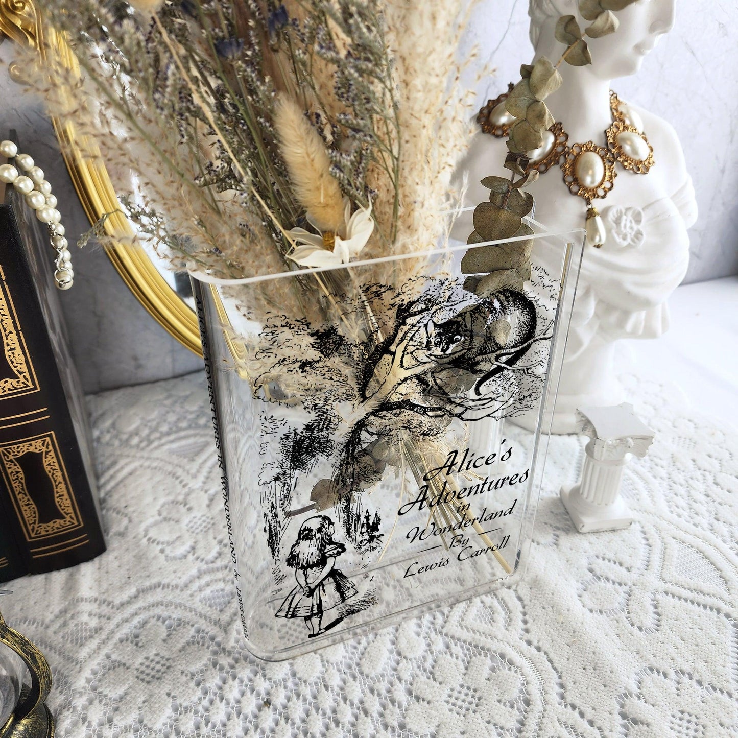 Alice's Adventures in Wonderland Acrylic Bookish Vase - Bookish Vase