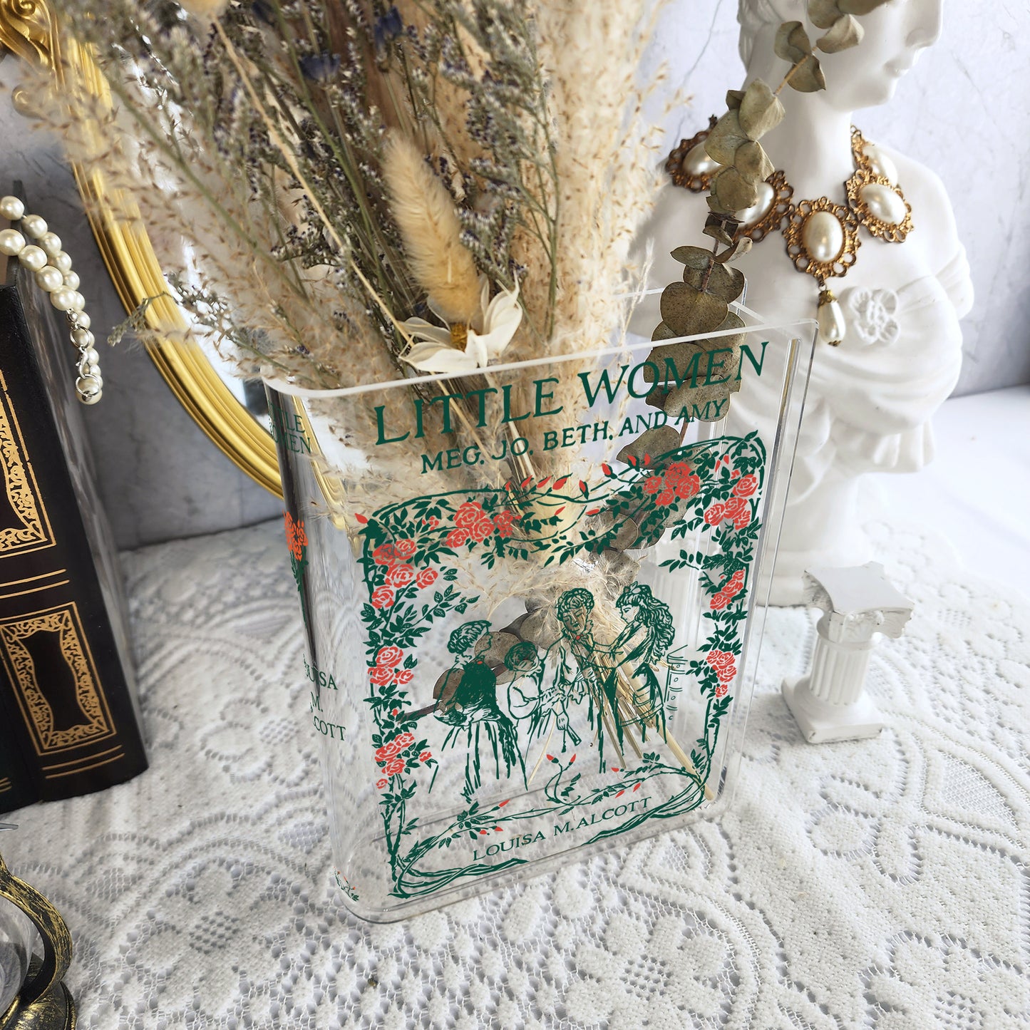 Little Women Acrylic Bookish Vase